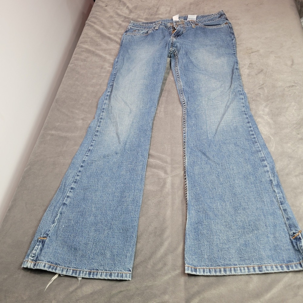 Lucky Brand Flirtie Jean Womens 4/27‎ Blue Flare Denim Made in USA F21M010